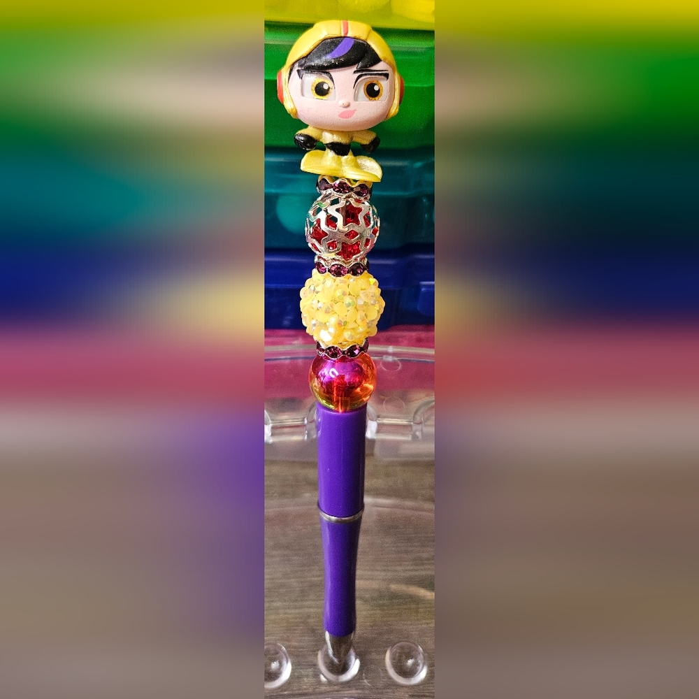 HANDMADE BEADED Pen- Go Go Tomago